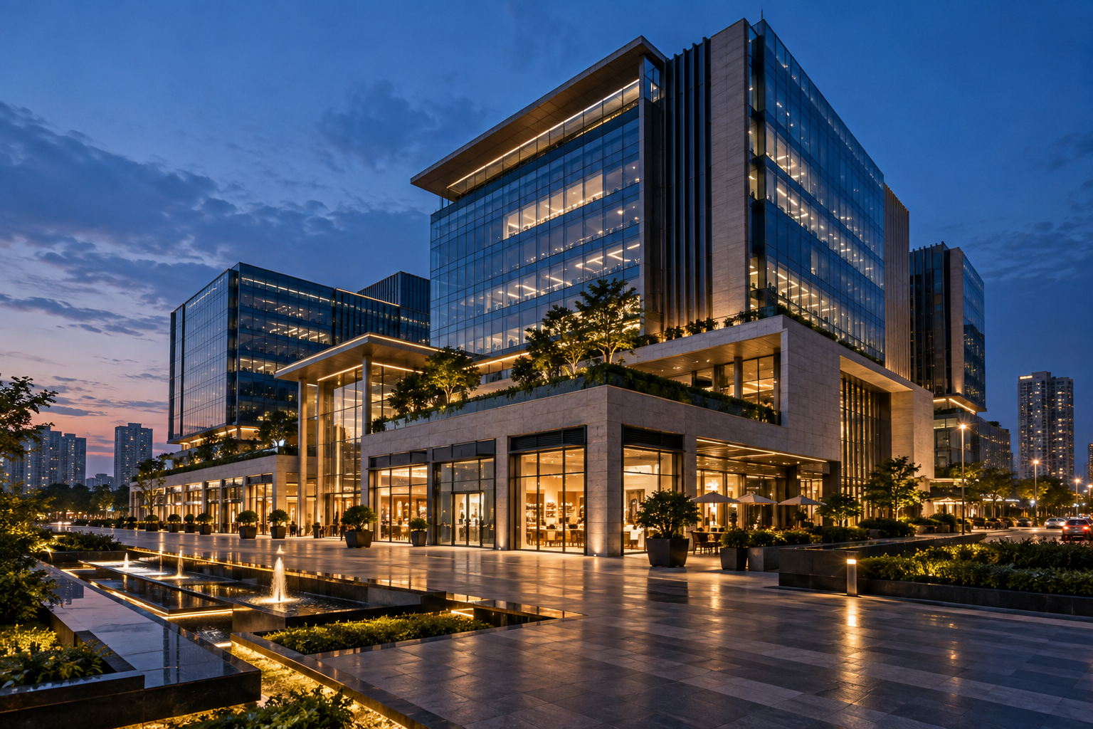 Modern premium commercial office project